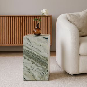 طاولة جانبية رخام طبيعي برازيلي - 90 سم