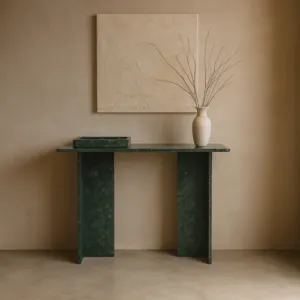 كونسول رخام طبيعي - اخضر