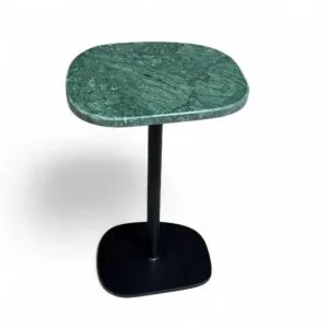 طاولة جانبية رخام اخضر وحديد - لورا