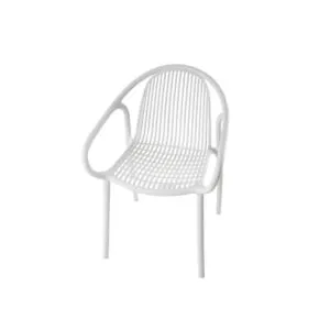 كرسي خارجي جيراي - ابيض