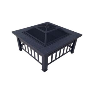 موقد شواية متنقل معدن 80 سم - اسود