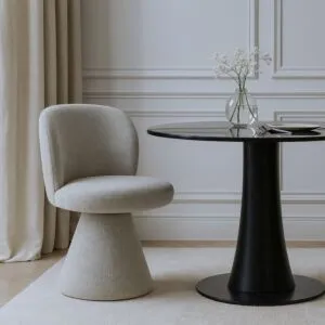 كرسي طعام دوار اريلا - بيج