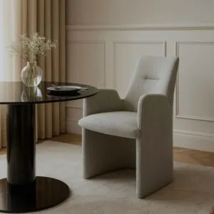 كرسي طعام الاشي - بيج