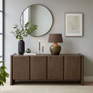 طاولة بوفيه ميليسا - بني