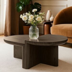 طاولة قهوة ميليسا قطعتين - بني