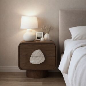 كومودينو من مجموعة ماردين درجين - رخام طبيعي - بني غامق