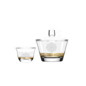 طقم فناجين قهوة سعودية ل6 أشخاص مع سكرية ماسار