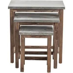 طقم طاولات جانبية نيوورات - 3 قطع