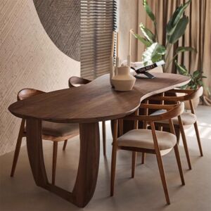 طاولة طعام سالز 8 أشخاص - بني