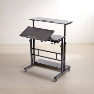 طاولة مكتب لوريتا قابلة للتعديل - أسود