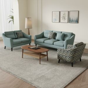 طقم كنب ماربل - اخضر ومتعدد الالوان