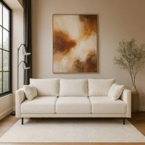 كنبة روبينا - 3 مقاعد 180 سم - اوف وايت