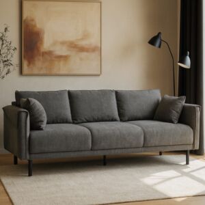 كنبة روبينا - 4 مقاعد 220 سم - رمادي غامق