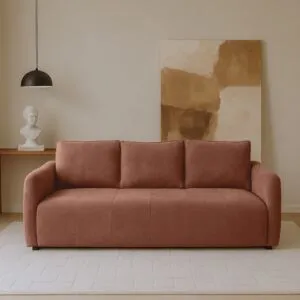 كنبة روكستا - 3 مقاعد 205 سم - بني