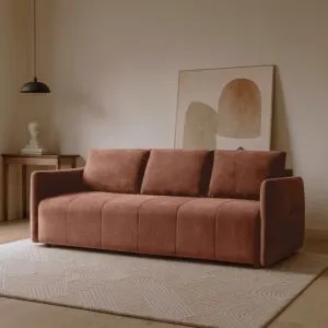 كنبة روكستا - 4 مقاعد 245 سم - بني