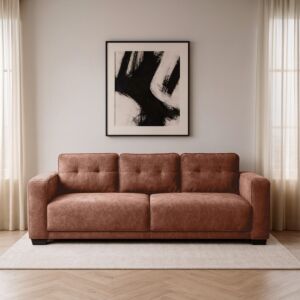 كنبة روشينا - 3 مقاعد 210 سم - بني