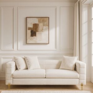 كنبة سوجين - مقعدين 185 سم - اوف وايت