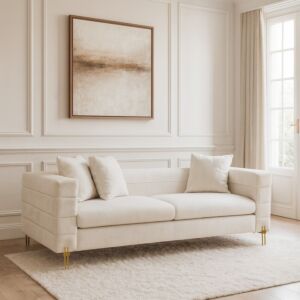 كنبة سوجين - 4 مقاعد 245 سم - اوف وايت