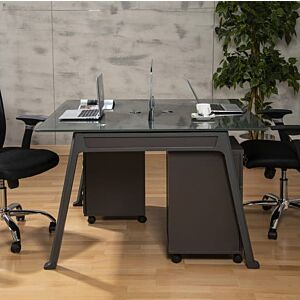 مجموعة مكتبية لشخصين 120 سم