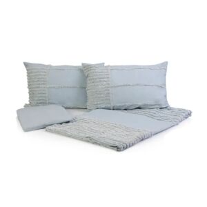 طقم مفرش سرير بوركوت 4 قطع حجم ملكي - 193×203 سم