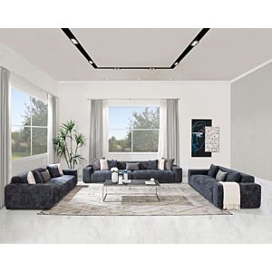 طقم كنب 4 قطع كاميلوت - ازرق