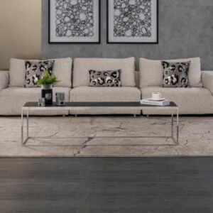 طاولة قهوة لون فضي فازيو