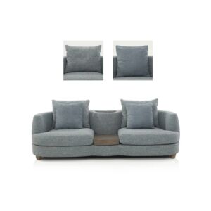 كنبة فيلمورا - 3 مقاعد - ازرق فاتح