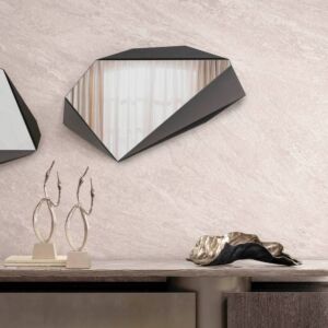 مرآة حائط بيروبي - فضي