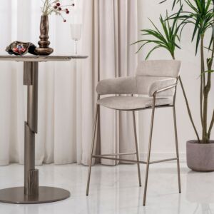 كرسي مرتفع حجم صغير كريستا - رمادي