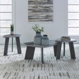 طقم طاولات قهوة بلوبوند - رمادي