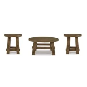 طقم طاولة قهوة ماكفيلد - بني