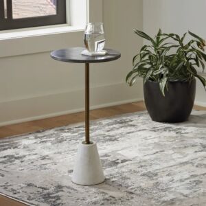 طاولة جانبية كارامونت - اسود وابيض