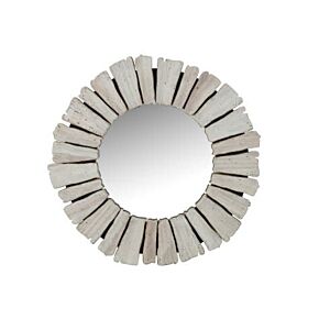 مرآة حائط بوراس - ابيض انتيك