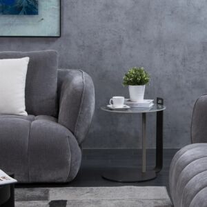 طاولة جانبية ميلينا - رمادي