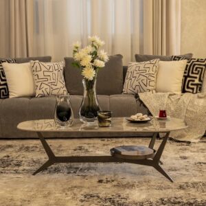 طاولة قهوة رادون - رمادي