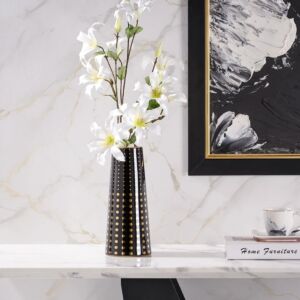 فازة حجم صغير ساندرو - اسود وذهبي