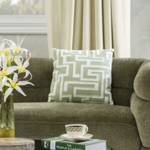 وسادة ديكور مربعة ديزون - أخضر فاتح