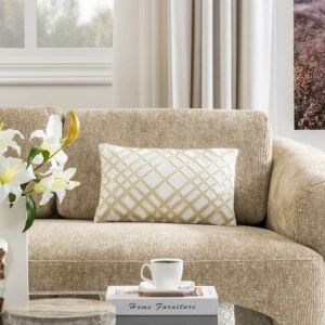 وسادة ديكور مستطيلة ألتاي - كريمي