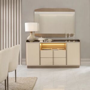 طاولة بوفيه مع مرآة كرافت