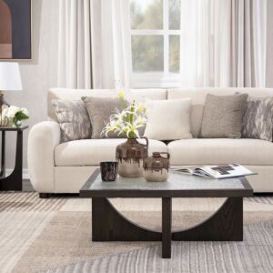 طاولة قهوة لوكسولجي - بني