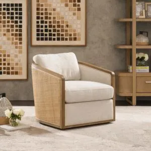 كنبة مفرد درافين - بيج فاتح