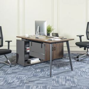 طاولة مكتب أجارا - رمادي