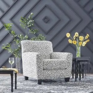 كنبة مفرد رمادي وأسود هايسدال