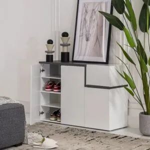 خزانة أحذية تابرو - ابيض