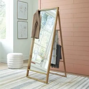 مرآه أرضية ليفانا 170 سم - بني