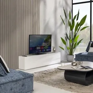 طاولة تلفزيون ماسيلي - ابيض