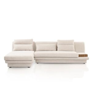 كنب زاوية بيرو - قطعتين - رمادي