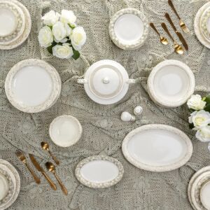 طقم عشاء اوزي - 55 قطعة