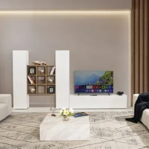 طاولة تلفزيون بيريزون مع وحدة تخزين ارفف