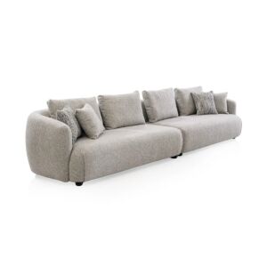 كنبة سيتين - 5 مقاعد - رمادي